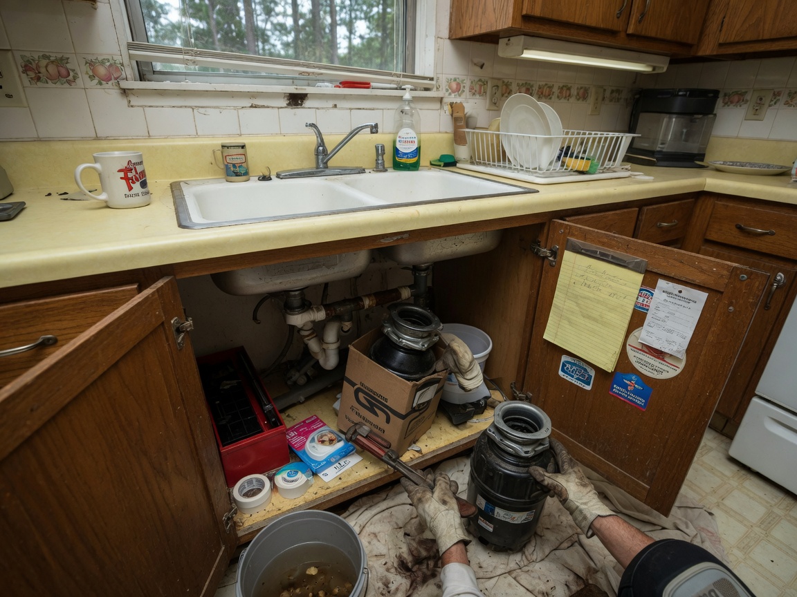 Replacing a Garbage Disposal in an Evans Kitchen